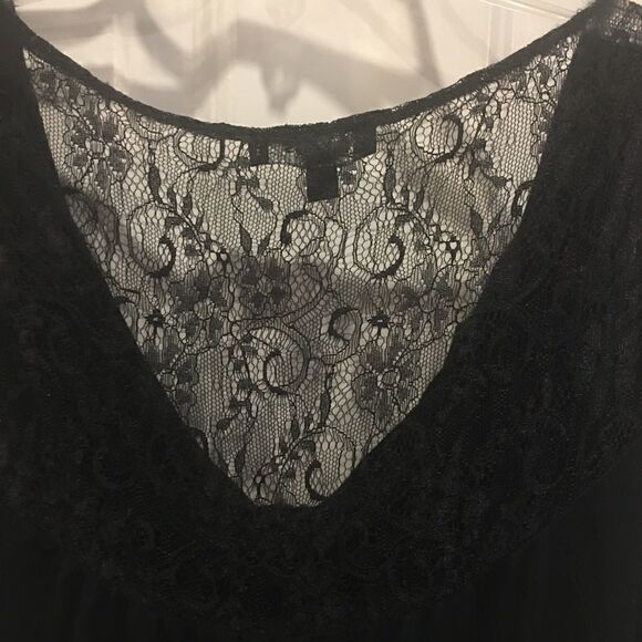 Express XS black lace sleeveless shirt top blouse - Picture 3 of 3